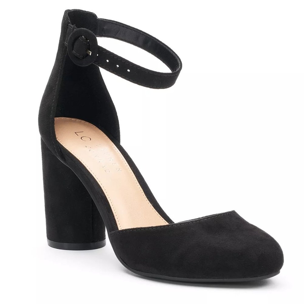 LC Lauren Conrad | Black Hydrangea Women's High Heels